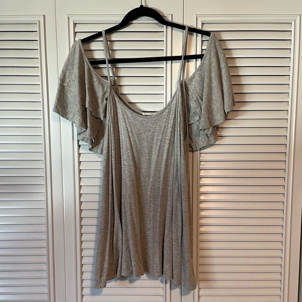 NU Label Anthropologie soft cotton knit top